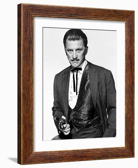 Gunfight at the O.K. Corral, Kirk Douglas, 1957-null-Framed Photo