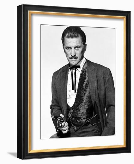 Gunfight at the O.K. Corral, Kirk Douglas, 1957-null-Framed Photo