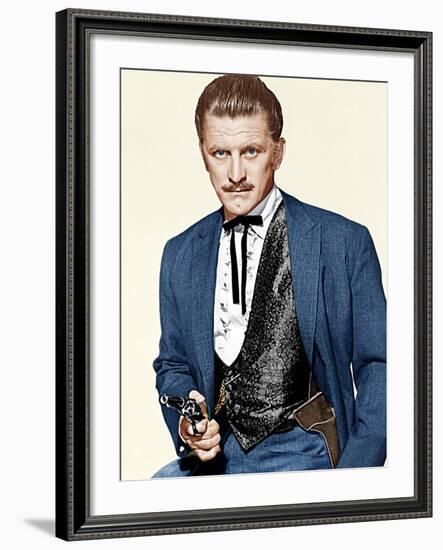 GUNFIGHT AT THE O.K. CORRAL, Kirk Douglas, 1957-null-Framed Photo