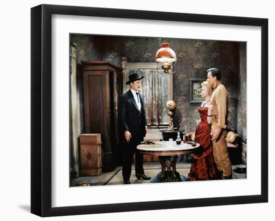 Gunfight At The O.K. Corral, Kirk Douglas, Jo Van Fleet, John Ireland, 1957-null-Framed Photo