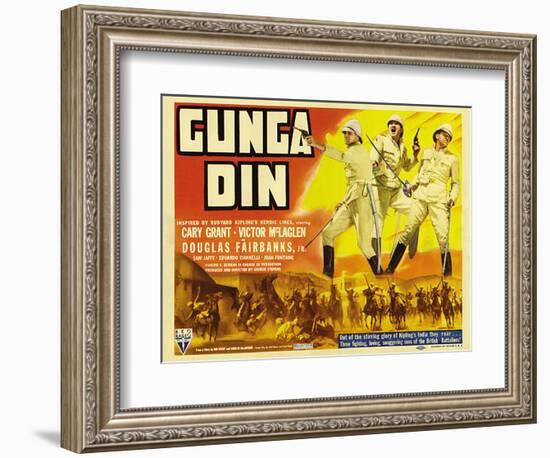 Gunga Din, 1939-null-Framed Premium Giclee Print