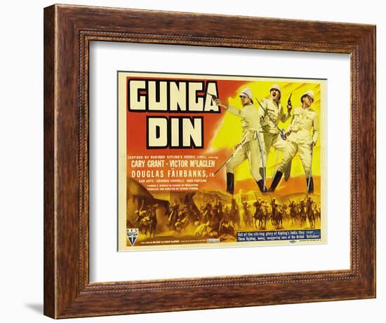 Gunga Din, 1939-null-Framed Premium Giclee Print