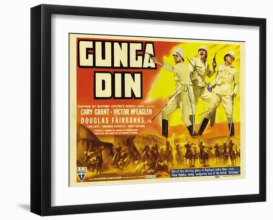 Gunga Din, 1939-null-Framed Art Print