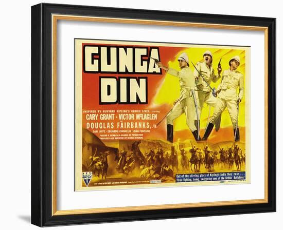 Gunga Din, 1939-null-Framed Art Print