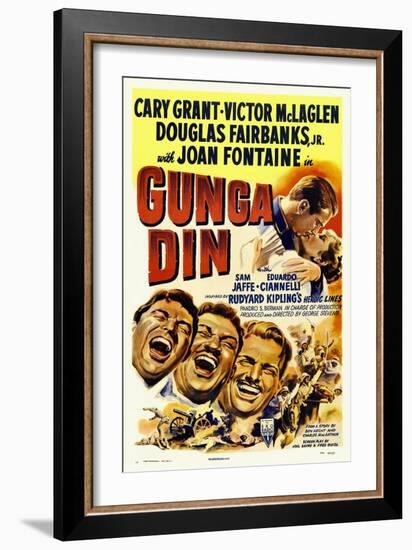 Gunga Din, 1939-null-Framed Premium Giclee Print