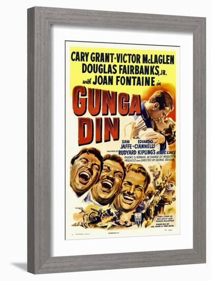 Gunga Din, 1939-null-Framed Giclee Print