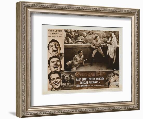 Gunga Din, 1939-null-Framed Premium Giclee Print