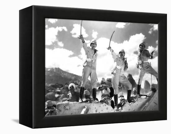 Gunga Din, Cary Grant, Victor McLaglen, Douglas Fairbanks Jr., 1939-null-Framed Stretched Canvas