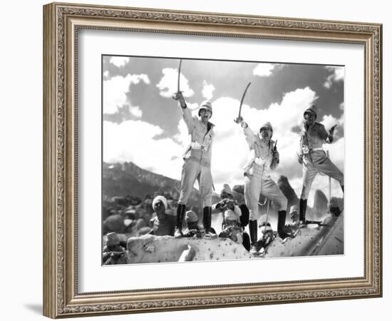 Gunga Din, Cary Grant, Victor McLaglen, Douglas Fairbanks Jr., 1939-null-Framed Photo