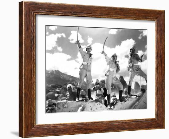 Gunga Din, Cary Grant, Victor McLaglen, Douglas Fairbanks Jr., 1939-null-Framed Photo