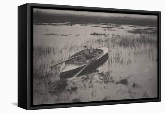 Gunner Working up to Fowl, 1886 (Platinum Print)-Peter Henry Emerson-Framed Premier Image Canvas