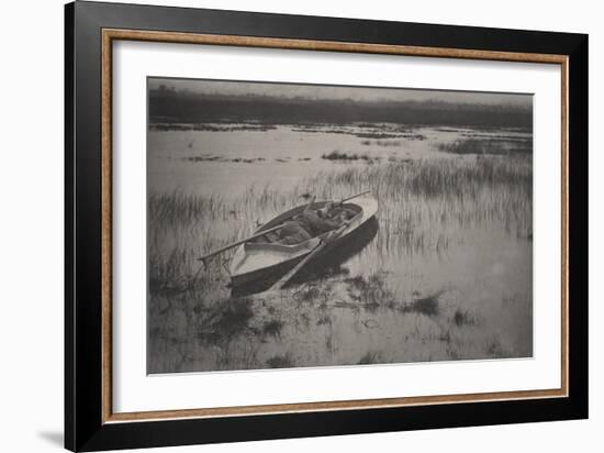 Gunner Working up to Fowl, 1886 (Platinum Print)-Peter Henry Emerson-Framed Giclee Print