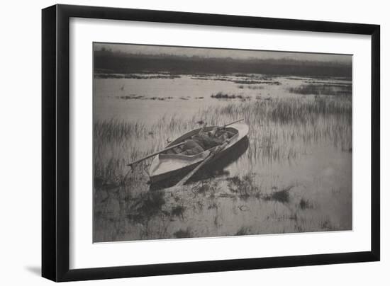 Gunner Working up to Fowl, 1886 (Platinum Print)-Peter Henry Emerson-Framed Giclee Print