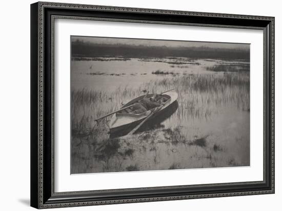 Gunner Working up to Fowl, 1886 (Platinum Print)-Peter Henry Emerson-Framed Giclee Print