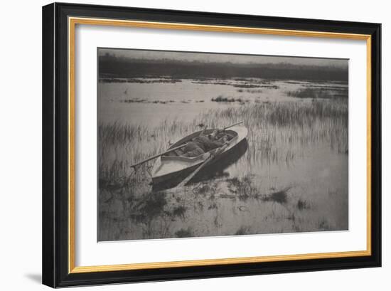 Gunner Working up to Fowl, 1886 (Platinum Print)-Peter Henry Emerson-Framed Giclee Print