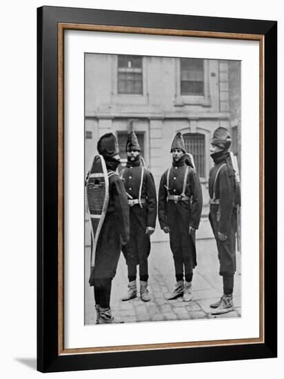 Gunners of a Battery of the Royal Canadian Artillery Equipped for Winter Service, 1896-Gregory & Co-Framed Giclee Print