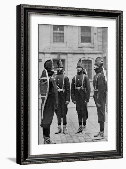 Gunners of a Battery of the Royal Canadian Artillery Equipped for Winter Service, 1896-Gregory & Co-Framed Giclee Print