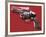 Guns, c. 1981-82 (white and black on red)-Andy Warhol-Framed Art Print