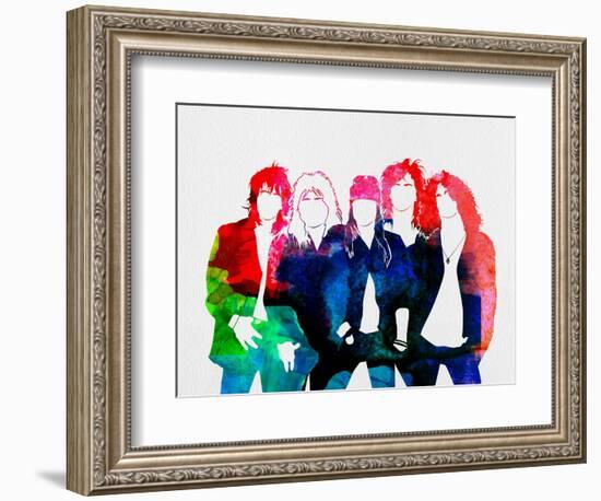 Guns N' Roses Watercolor-Lana Feldman-Framed Premium Giclee Print