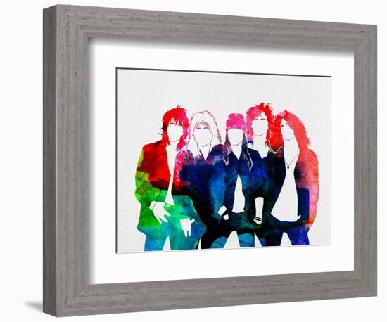 Guns N' Roses Watercolor-Lana Feldman-Framed Premium Giclee Print