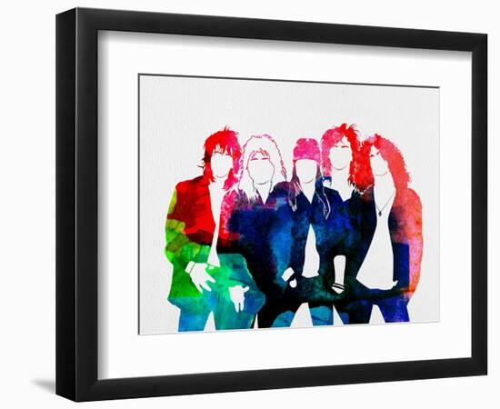 Guns N' Roses Watercolor-Lana Feldman-Framed Premium Giclee Print