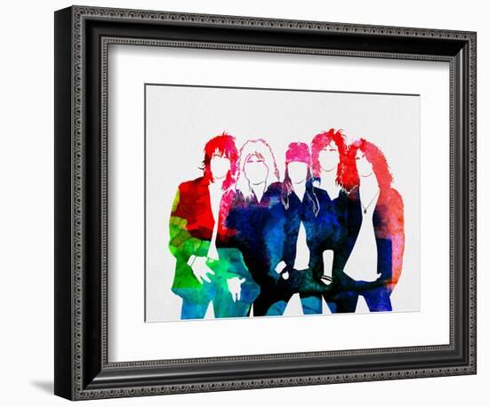 Guns N' Roses Watercolor-Lana Feldman-Framed Premium Giclee Print