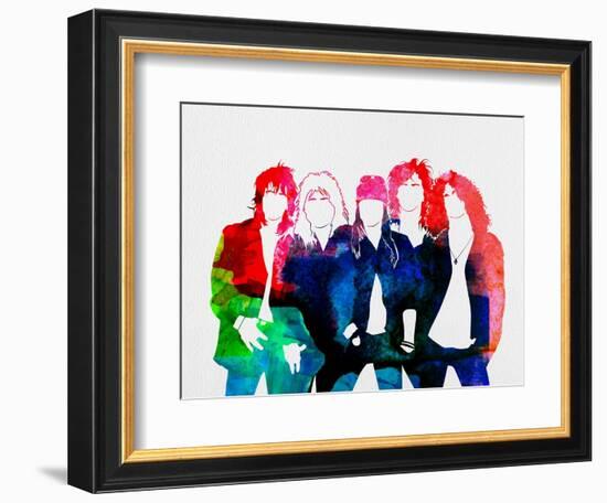 Guns N' Roses Watercolor-Lana Feldman-Framed Premium Giclee Print