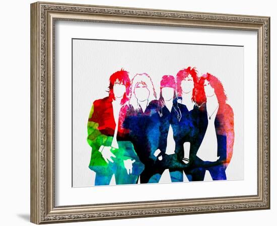 Guns N' Roses Watercolor-Lana Feldman-Framed Art Print