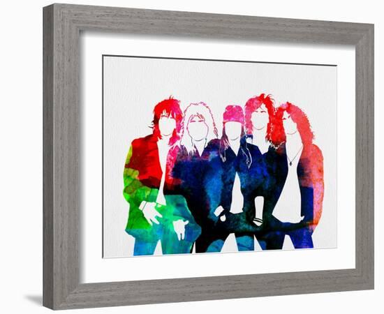 Guns N' Roses Watercolor-Lana Feldman-Framed Art Print