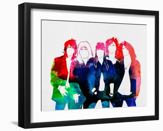 Guns N' Roses Watercolor-Lana Feldman-Framed Art Print