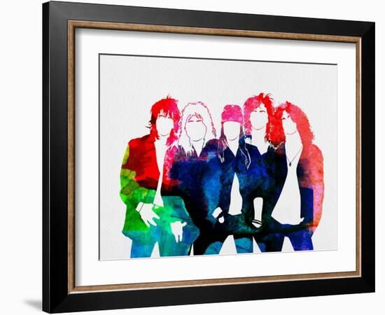 Guns N' Roses Watercolor-Lana Feldman-Framed Art Print