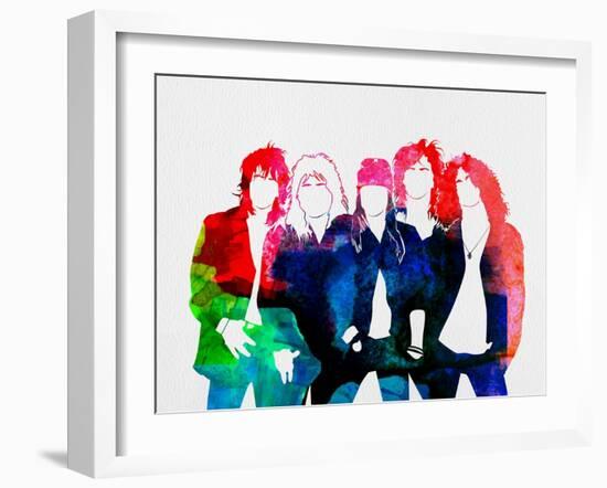 Guns N' Roses Watercolor-Lana Feldman-Framed Art Print