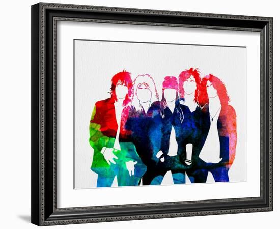 Guns N' Roses Watercolor-Lana Feldman-Framed Art Print