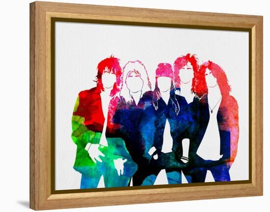 Guns N' Roses Watercolor-Lana Feldman-Framed Stretched Canvas