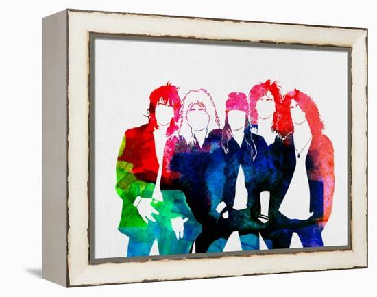 Guns N' Roses Watercolor-Lana Feldman-Framed Stretched Canvas