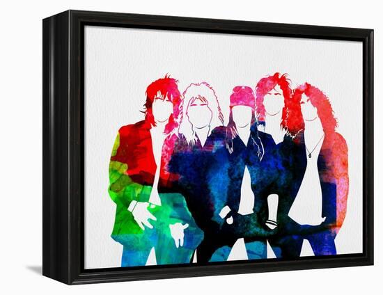 Guns N' Roses Watercolor-Lana Feldman-Framed Stretched Canvas