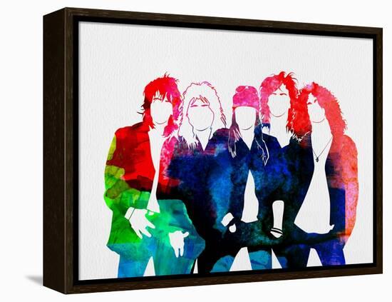 Guns N' Roses Watercolor-Lana Feldman-Framed Stretched Canvas