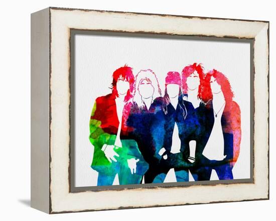 Guns N' Roses Watercolor-Lana Feldman-Framed Stretched Canvas