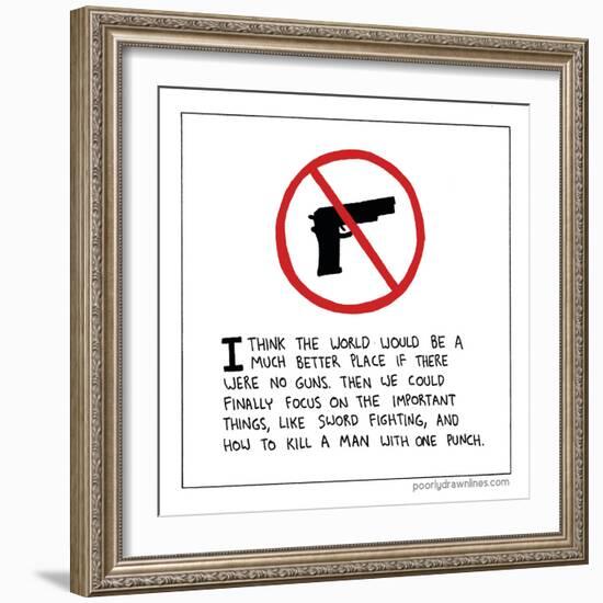 Guns-Reza Farazmand-Framed Art Print