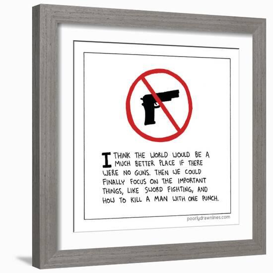 Guns-Reza Farazmand-Framed Art Print