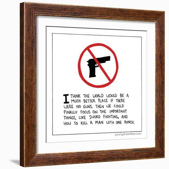 Guns-Reza Farazmand-Framed Art Print