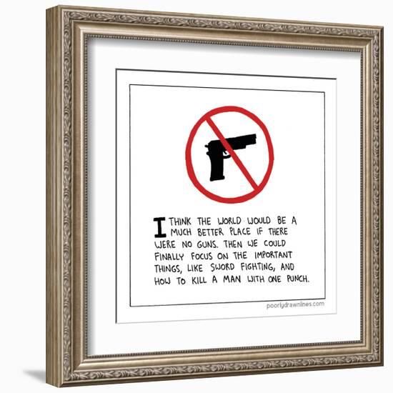 Guns-Reza Farazmand-Framed Art Print