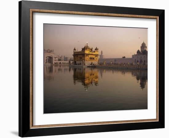 Guru's Bridge over the Pool of Nectar, Leading to the Golden Temple of Amritsar, Punjab, India-Jeremy Bright-Framed Photographic Print