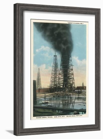 Gusher at Goose Creek-null-Framed Art Print