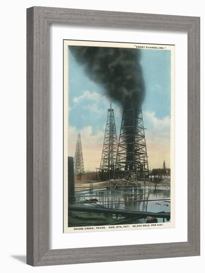 Gusher at Goose Creek-null-Framed Art Print