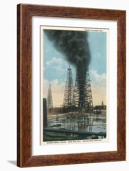 Gusher at Goose Creek-null-Framed Art Print