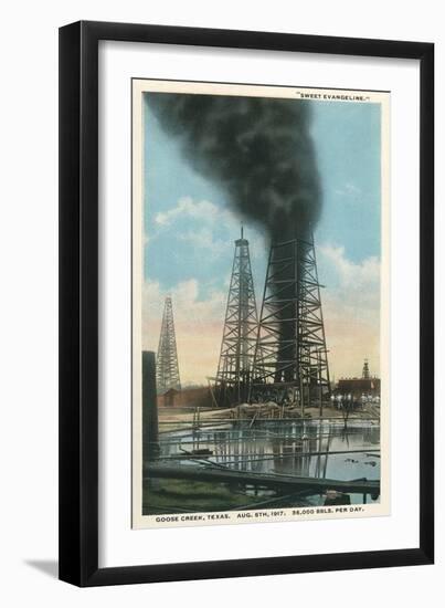 Gusher at Goose Creek-null-Framed Art Print