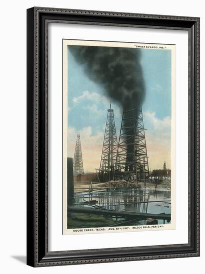 Gusher at Goose Creek-null-Framed Art Print