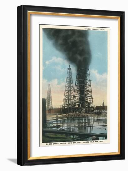 Gusher at Goose Creek-null-Framed Art Print