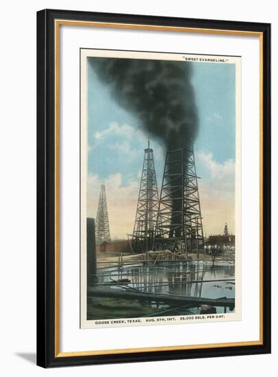 Gusher at Goose Creek-null-Framed Art Print